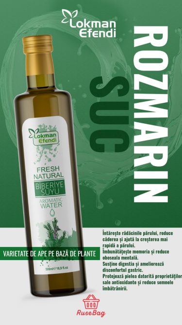 LOKMAN EFENDI Apa de rozmarin 500ml - Imagine 2