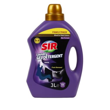 Sir detergent lichid shiny negru 3l