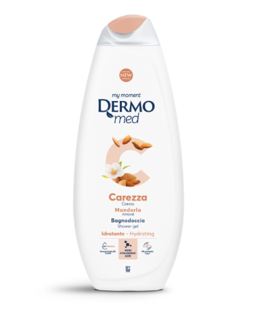 Dermomed gel de dus Carezza Almond 750ml