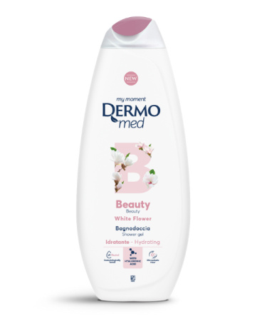 Dermomed gel de dus flori albe 750ml