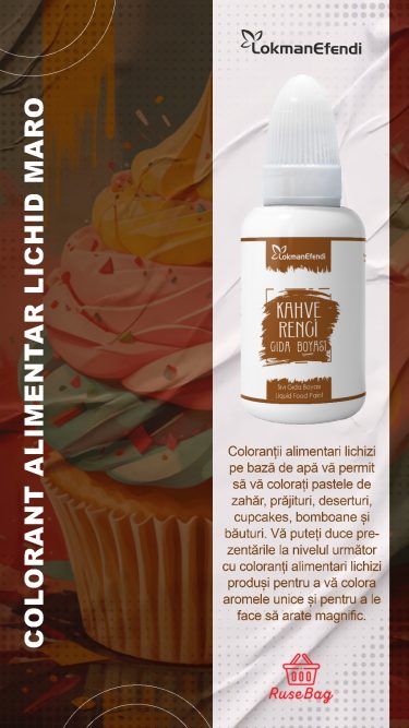 LOKMAN EFENDI Colorant alimentar maro 25ml - Imagine 2