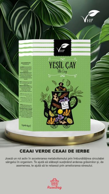 VHP Ceai verde 40 plic. - Imagine 2