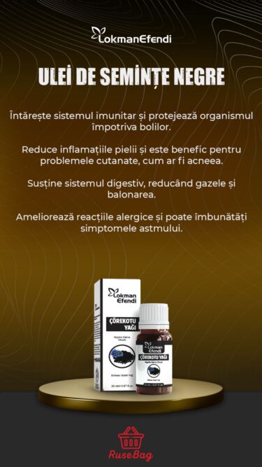 LOKMAN EFENDI Ulei de chimen negru 20ml - Imagine 2