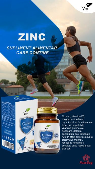 VHP Supliment limentar cu Zinc si Vitamina D3 30 tablete - Imagine 2