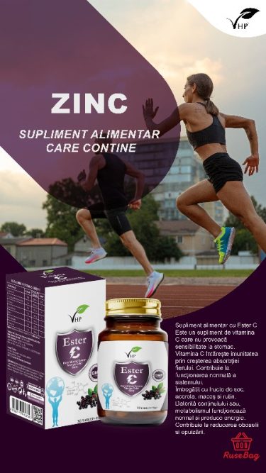 VHP Supliment alimentar cu ester C si soc negru 30 tablete - Imagine 2