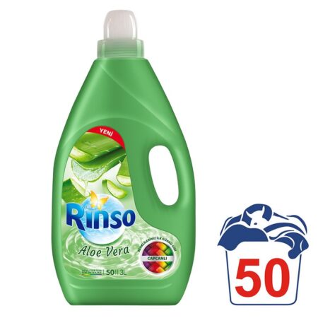 Rinso detergent cu aloe vera pentru rufe colorate 3l