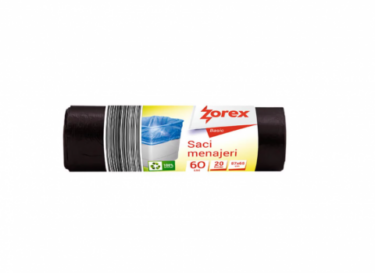 Zorex saci negri, GSM862, 60L, 20buc/rola