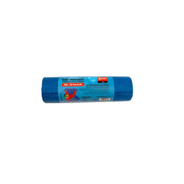 Zorex saci de gunoi albastri inchidere in 4 pct 60L 10buc/rola
