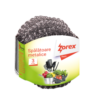 Spalatoare metalice vase Zorex 3buc set