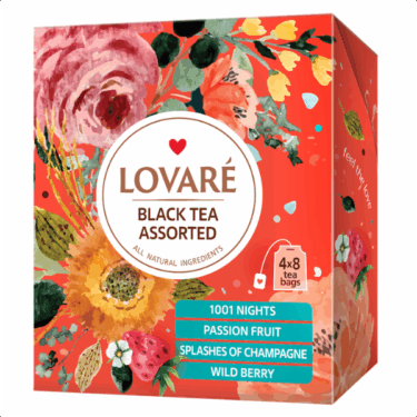 CEAI NEGRU LOVARE ASORTAT - 4 TIPURI X 8 buc