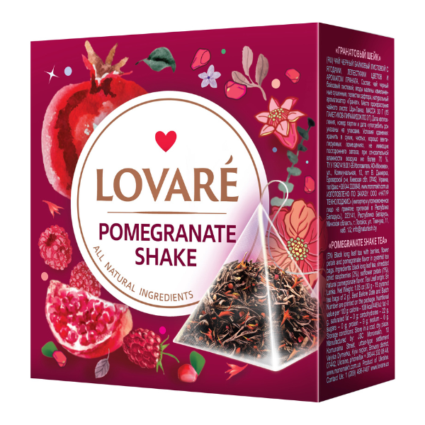 CUTIE DE CEAI LOVARE SHAKE RODIE - 2 G X 15 BUC