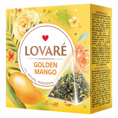 CUTIE DE CEAI PIRAMIDA DE MANGO LOVARE - 2 G X 15 BUC