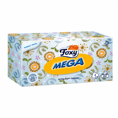 Foxy Mega servetele fata si maini 200buc/cutie