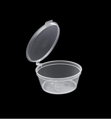 Sosiera PP cu capac atasat 120cc 50buc/set