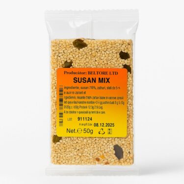 Baton cu seminte de susan mix 50g, 21 buc/cutie, cod 00908/3