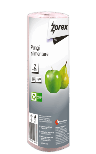 Zorex pungi alimentare 2kg 400buc/rola